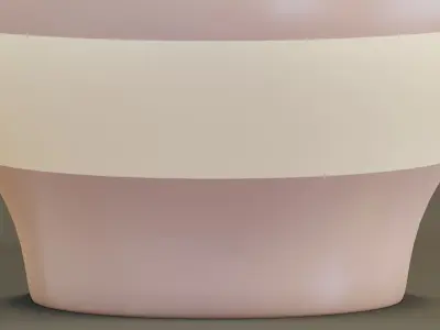 Colored pitcher Low-poly 3D model