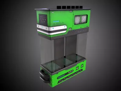 Sci-Fi Aquarium V1- 006 Low-poly 3D model