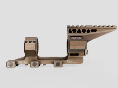 Geissele Super Precision 34mm Vanguard Scope Mount Free low-poly 3D model