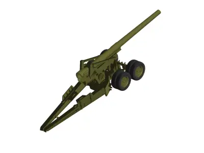 155 mm Howitzer M1 3D model