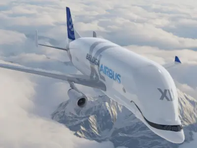 Airbus Beluga XL Low-poly 3D model