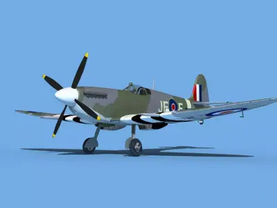 Supermarine Spitfire Mk IXb V02 3D model