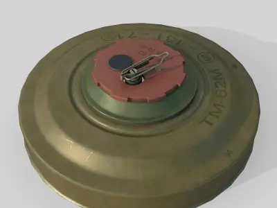 Mine TM-62M Low-poly 3D model