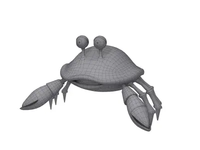 Crab cartoon 3D model