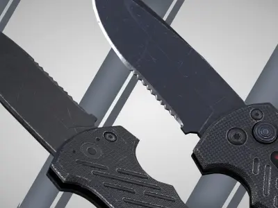 Combat Knife Free low-poly 3D model