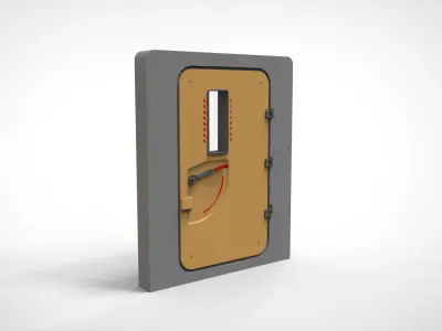 sci fi door 9 3D model