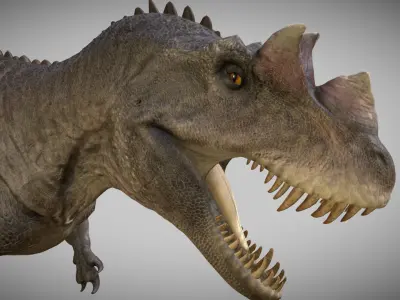 Ceratosaurus Low-poly 3D model