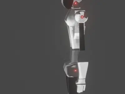 I Robot humanoid Low-poly 3D model