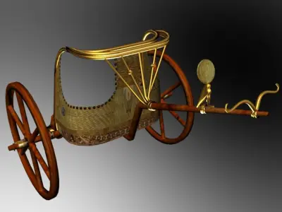 King Tut EgyptianChariot  3D model