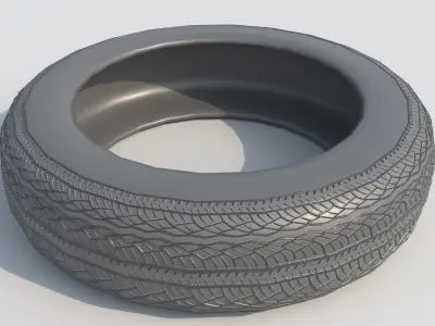 Tires in two variations of Polygons PBR Game-ready Low-poly 3D Low-poly 3D model
