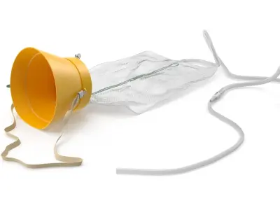 Airplane Passenger Oxygen Mask Low-poly 3D model