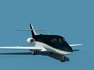 British Aerospace 125 Dominie V13 3D model