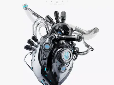 Robotic heart IV model 3D model