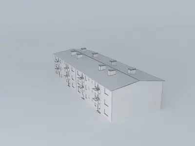 Caprag older residential building Free 3D model