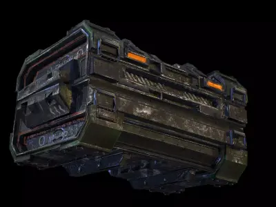 Military Crate Game Ready Low Poly 3D Model - VR Low-poly 3D model