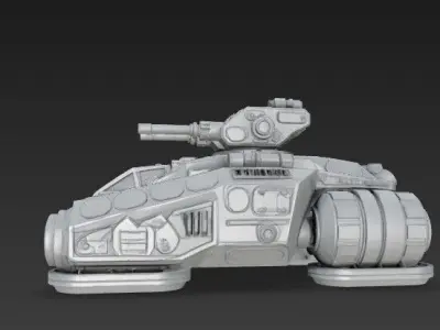 3D Printable Iron Oath Calm Before the Storm Heavy Hover Tank 3D model