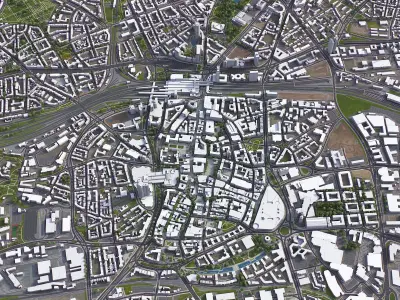 Essen Low-poly 3D model