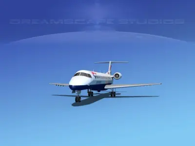 Embraer ERJ-145 British Airways 3D model