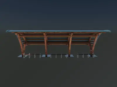 Modern Pergola 3D model