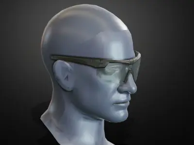 ESS Crossbow glasses Low-poly 3D model