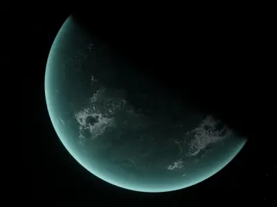 Planet Space Ready to game Low-poly 3D model 7