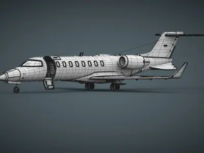Lear Jet 45 3D model