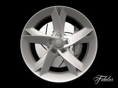 Audi A5 rim 3D model