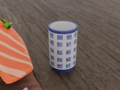Sushi Teacup Free 3D model