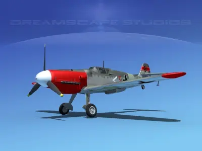Messerschmitt BF-109 V02 3D model