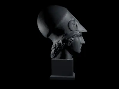 classical bust of Athena 3D print model