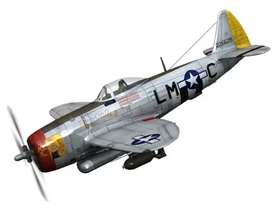 Republic P-47 Thunderbolt - Rozzie Geth II 3D model