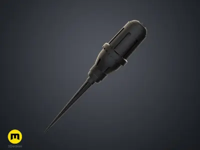 Dune Thumper Mole Repellent Stake 3D print model