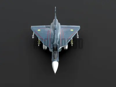 LCA Tejas MK1 Low-poly 3D model