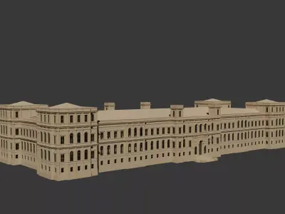 Istanbul Technical University Faculty of Management Building No1 3D model