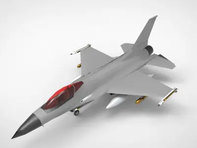 US Military Aircraft 6 list 3d model Part III 3D model