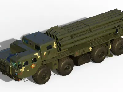 MLRS Vilkha 3D model