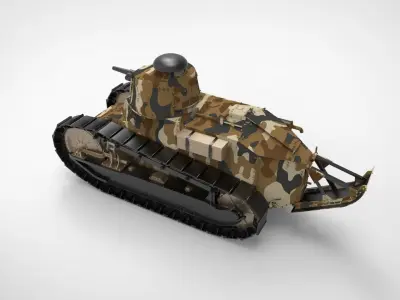 Renault FT tank 3D model