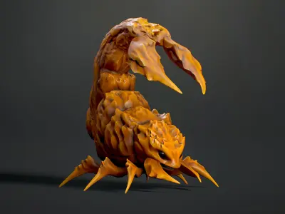 Fantasy Scorpion2 - Game Ready  Low-poly 3D model Low-poly 3D model