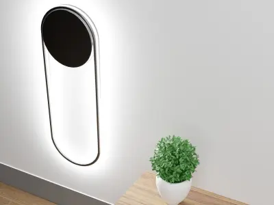 oval wall lamp Free 3D model