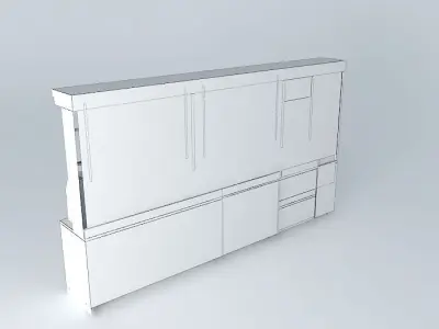 Kit118 Desk wall by Alex Marques Free 3D model
