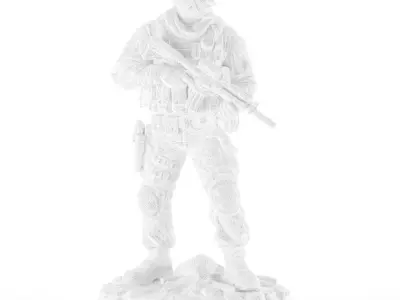 soldier statue 3D model