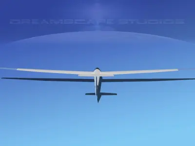 Glaser Dirks DG-200 15-metre Sailplane V05 3D model