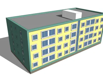 Housing block 3D model