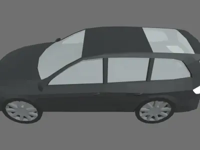 Low Poly Car 02 Low-poly 3D model