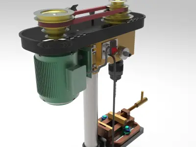 Drill Press 3D model