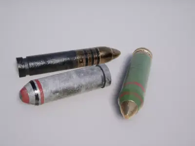 Military Bombshells Low-poly 3D model