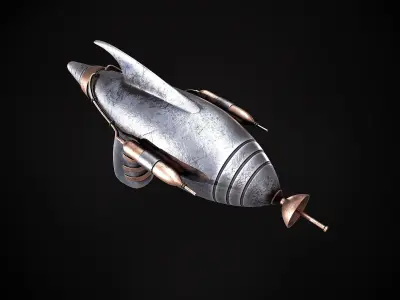 Scifi - GUN Low-poly 3D model