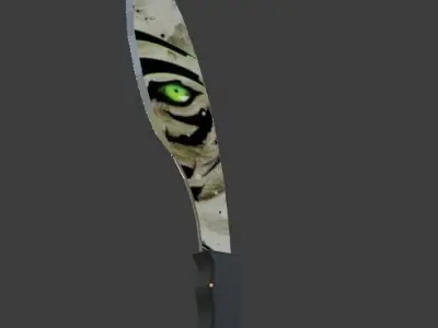 KUK-RI machete with three skins Free low-poly 3D model
