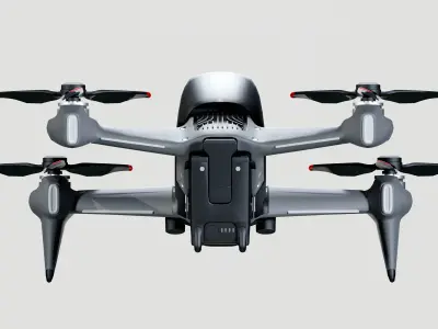 DJI FPV Drone Low-poly 3D model