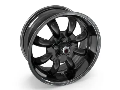 Legendary Wheel Co Minilite LW80 Charcoal 3D model